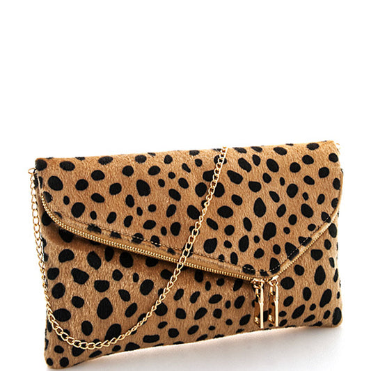 LEOPARD FUR CHIC CLUTCH - catherinekcollections