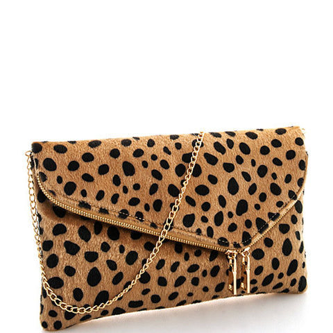 LEOPARD FUR CHIC CLUTCH - catherinekcollections