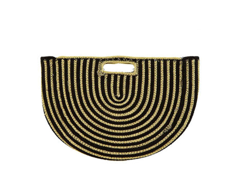 Straw Stripe Handbag - catherinekcollections