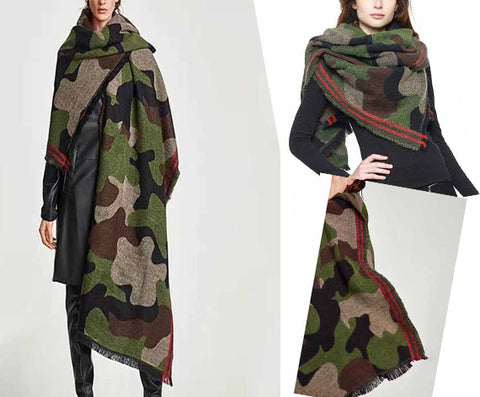 CAMO PRINT SCARF - catherinekcollections