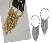 RHINESTONE HOOP EARRINGS - catherinekcollections