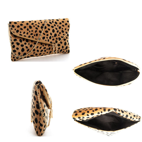 LEOPARD FUR CHIC CLUTCH - catherinekcollections