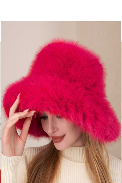 FUR BUCKET HAT - catherinekcollections