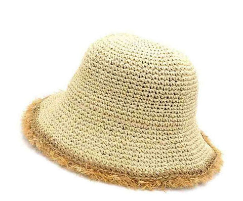 STRAW HAT BUCKET - catherinekcollections