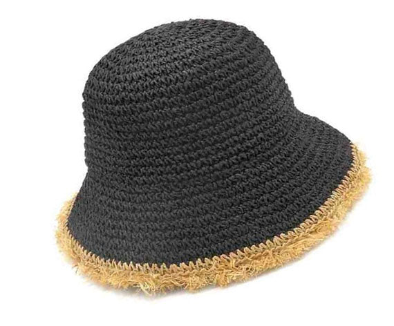 STRAW HAT BUCKET - catherinekcollections