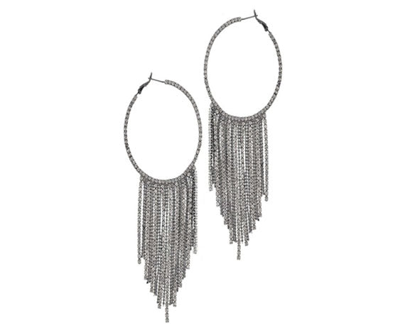 RHINESTONE HOOP EARRINGS - catherinekcollections