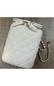 CROSSBODY-QUILTED ZIPPER CHAIN - catherinekcollections