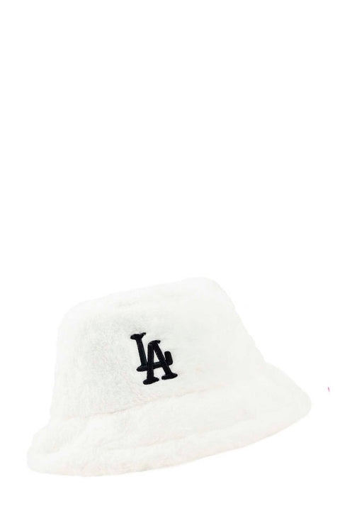 LA Embroidery Fur Bucket Hat - catherinekcollections