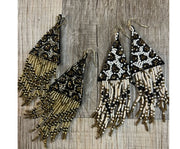 Leopard seed bead earrings - catherinekcollections